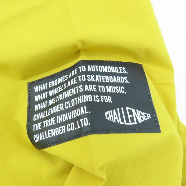 実際に弊社で買取させて頂いた【未使用】 CHALLENGER/チャレンジャーPACKABLE NYLON ANORAK/パッカブルナイロンアノラック ジャケット CLG-JK 024-004/Lの画像 5枚目