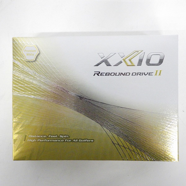実際に弊社で買取させて頂いた【未使用】DUNLOP/ダンロップ XXIO/ゼクシオ REBOUND DRIVE Ⅱ ゴルフボール プレミアムホワイト 1ダースの画像 2枚目