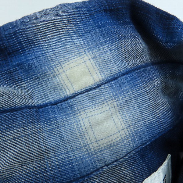 実際に弊社で買取させて頂いた【JPタグ】SAINT LAURENT PARIS/サンローラン・パリ 16SSオンブレチェックウエスタン長袖シャツ 455433 Y019P/Mの画像 6枚目