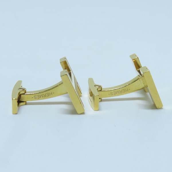 実際に弊社で買取させて頂いたHERMES/エルメス Hモチーフ カフリンクス/カフス の画像 4枚目
