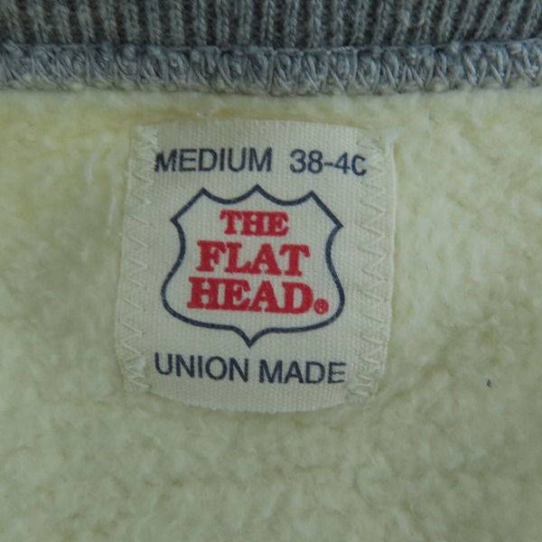 実際に弊社で買取させて頂いたTHE FLAT HEAD/フラットヘッド ジップアップ スウェット グレー/M 38-40の画像 2枚目