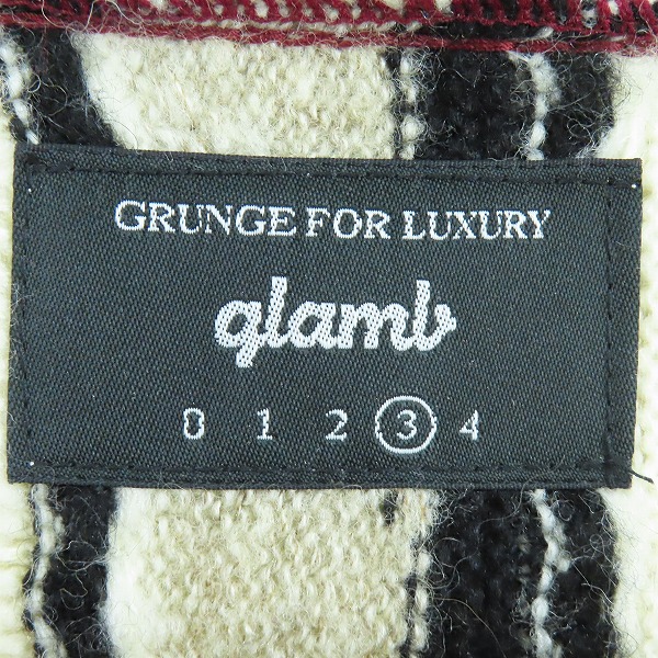 実際に弊社で買取させて頂いたglamb/グラム マルチカラー ストライプ柄 長袖セーター/3の画像 2枚目