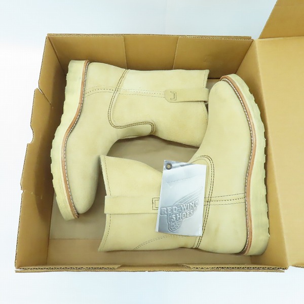 実際に弊社で買取させて頂いたRED WING/レッドウィング 羽タグ スエード PECOS/ペコスブーツ 8168 /7の画像 8枚目