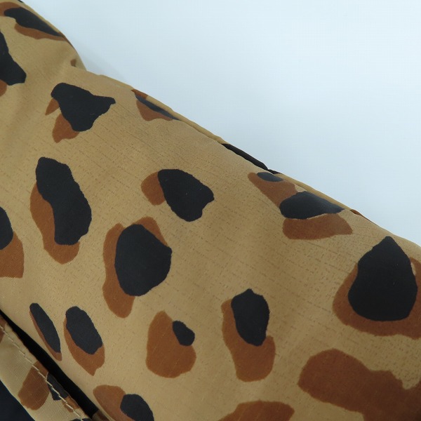 実際に弊社で買取させて頂いたWACKO MARIA×NANGA/ワコマリア×ナンガ レオパード ダウンジャケット /XLの画像 7枚目