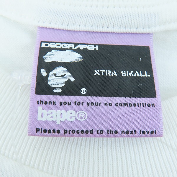 実際に弊社で買取させて頂いた【未使用】A BATHING APE/アベイシングエイプ  BAPE HEADS SHOW 2002 CHERIE T-shirt Tシャツ /XSの画像 2枚目