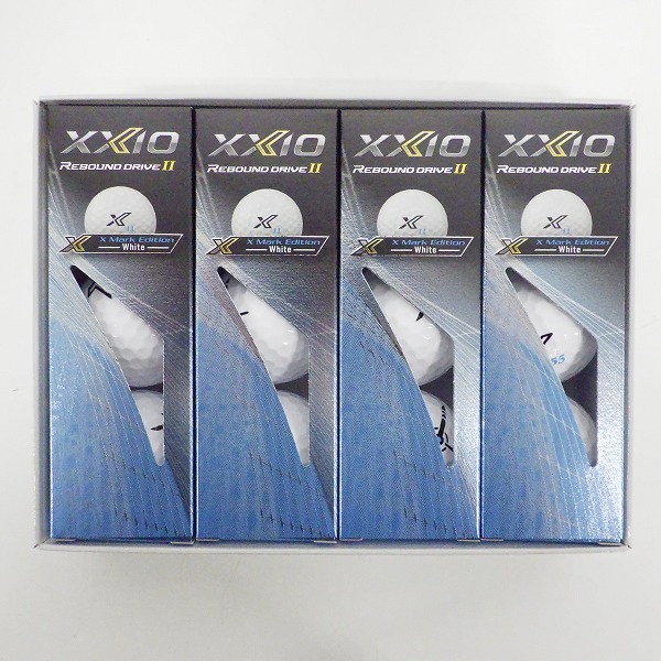 実際に弊社で買取させて頂いた【未使用】DUNLOP/ダンロップ XXIO/ゼクシオ REBOUND DRIVE Ⅱ X Mark Edition White ゴルフボール ホワイト 1ダース