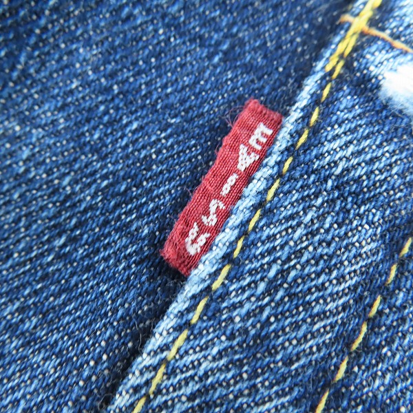 実際に弊社で買取させて頂いた EVISU/エヴィス カモメ刺繍 虹色 デニムパンツの画像 3枚目