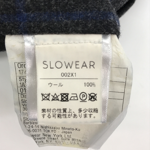 実際に弊社で買取させて頂いたINCOTEX×BEAMS/インコテックス×ビームス スラックスパンツ チェック柄 46の画像 4枚目