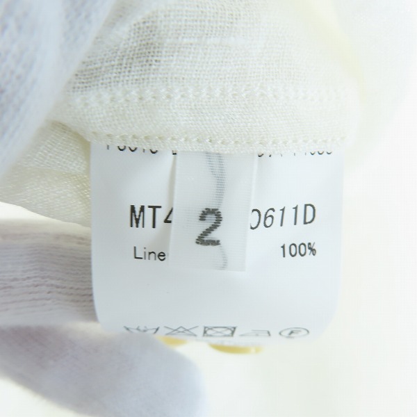 実際に弊社で買取させて頂いたMAATEE＆SONS/マーティーアンドサンズ Pull Over Shirts バンドカラーシャツ MT4103 0611D/2の画像 3枚目