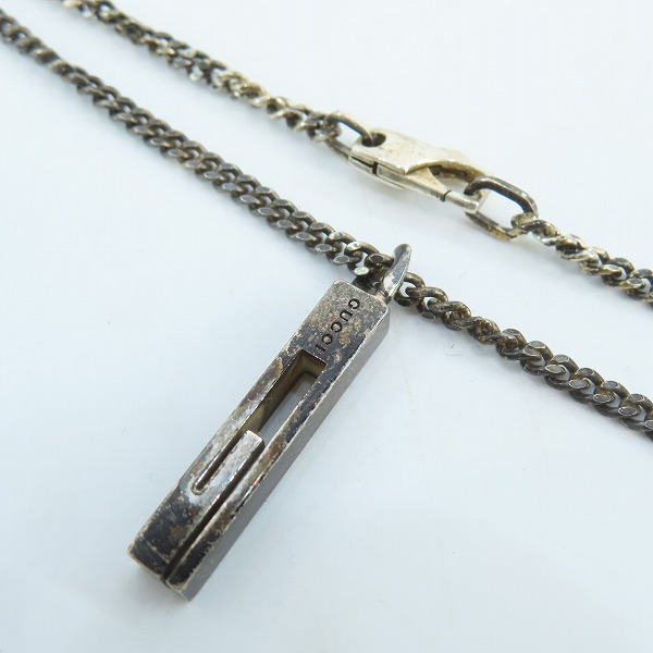 実際に弊社で買取させて頂いたGUCCI/グッチ カットアウトG チェーン ネックレス ネーム入り