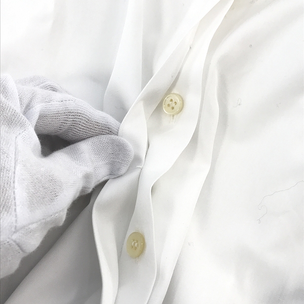 実際に弊社で買取させて頂いたSAINT LAURENT/サンローラン コットン 長袖シャツ 481699 Y227W/F34の画像 6枚目