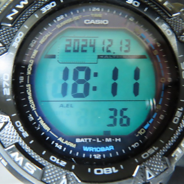 実際に弊社で買取させて頂いたCASIO/カシオ PROTREK/プロトレック トリプルセンサー PRG-240の画像 4枚目