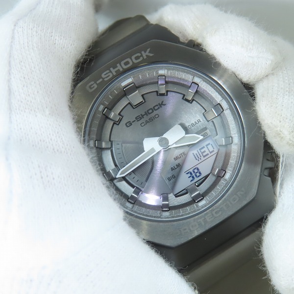 実際に弊社で買取させて頂いたG-SHOCK/Gショック MIDNIGHT FOG ミッドナイトフォグ GM-S2100MF-1AJFの画像 4枚目