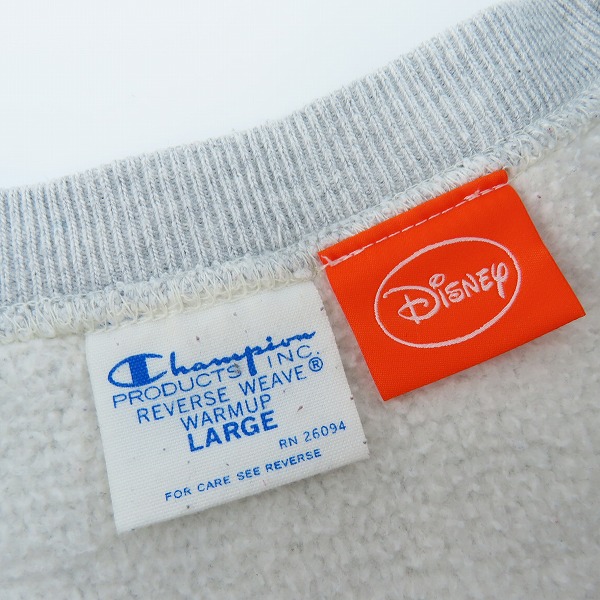実際に弊社で買取させて頂いたChampion×Disney/チャンピオン×ディズニ リバースウィーブー ミッキーマウス プリント スウェット 11-13-1486-411/Lの画像 2枚目