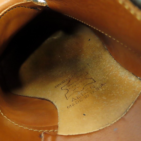 実際に弊社で買取させて頂いたALDEN/オールデン モディファイドラスト ストレートチップ シューズ 56610/10の画像 8枚目