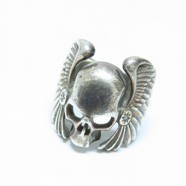 実際に弊社で買取させて頂いたLION HEART/ライオンハート ウイングスカルリング 12.5-15号