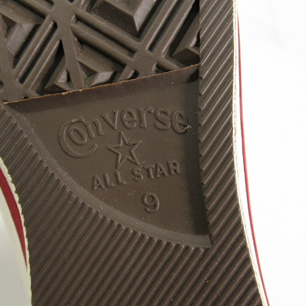 実際に弊社で買取させて頂いたCONVERSE/コンバース ONE STAR OX ローカットスニーカー ホワイト×レッド/9の画像 5枚目