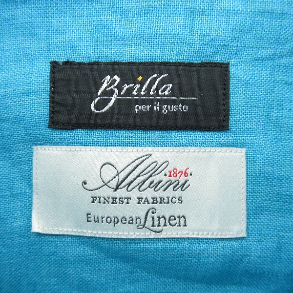 実際に弊社で買取させて頂いたBrilla per il gusto/ブリッラ ペル イル グスト リネンシャツ/Lの画像 2枚目