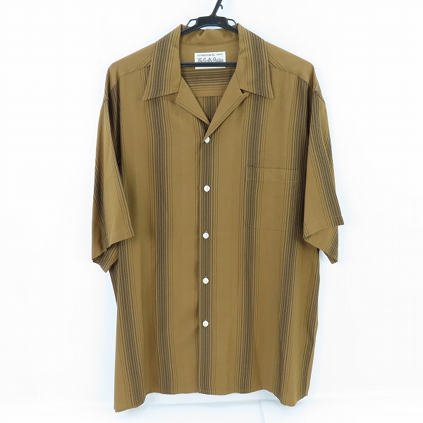 実際に弊社で買取させて頂いたWACKO MARIA/ワコマリア STRIPED OPEN COLLAR SHIRT 半袖シャツ/XL 