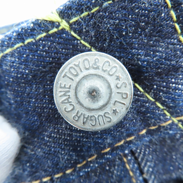 実際に弊社で買取させて頂いたSUGAR CANE/シュガーケーン 2021モデル スタンダード デニムパンツ SC42021/W31/L30 の画像 7枚目