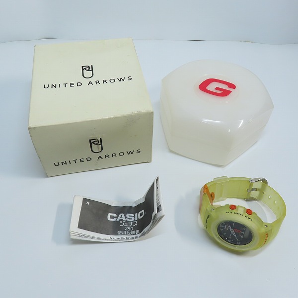 実際に弊社で買取させて頂いたG-SHOCK×UNITED ARROWS/Gショック×ユナイテッドアローズ別注 AW-500BUA-1E【動作未確認】の画像 5枚目