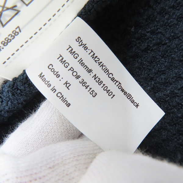 実際に弊社で買取させて頂いた【未使用】Kith×TaylorMade/キス×テーラーメイド Cart Towel カートタオル BLACKの画像 5枚目