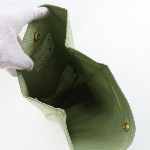 実際に弊社で買取させて頂いたSACAI × CARHARTT/サカイ×カーハート キャンバスノベルティーバッグ カーキ 24-0814Sの画像 4枚目