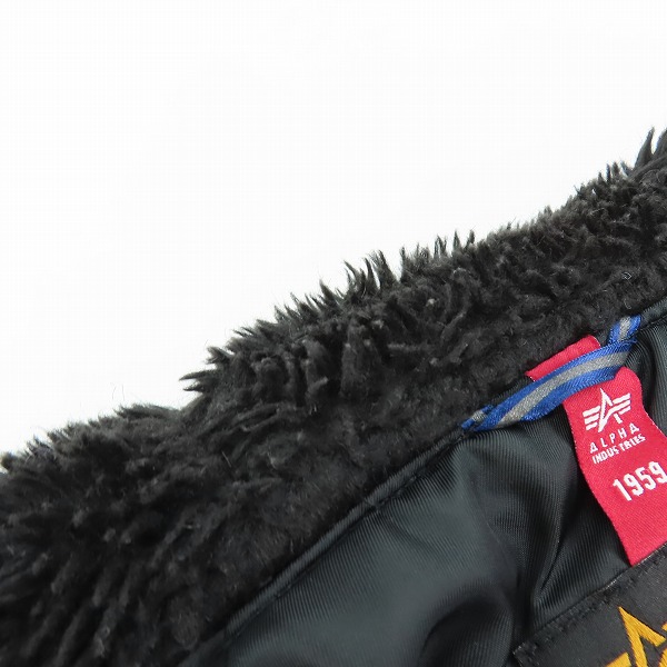 実際に弊社で買取させて頂いたALPHA INDUSTRIES×junhashimoto/アルファ×ジュンハシモト SHAWL COLLAR N3-B フライトジャケット 1011920018/4の画像 6枚目