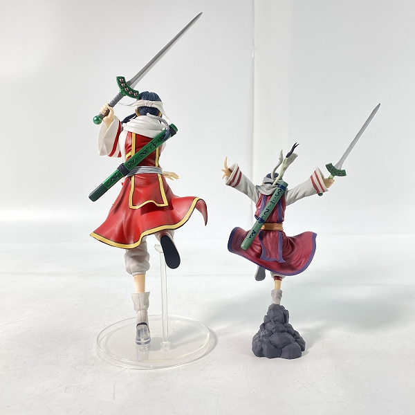 実際に弊社で買取させて頂いたバンダイ 一番くじ キングダム 大将軍の見る景色 C賞 羌カイ/造形師 × 写真家 羌カイ フィギュア 2点セットの画像 2枚目