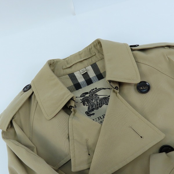 実際に弊社で買取させて頂いたBURBERRY PRORSUM/バーバリープローサム トレンチコート ノバチェック 3761564/61E/46R の画像 4枚目
