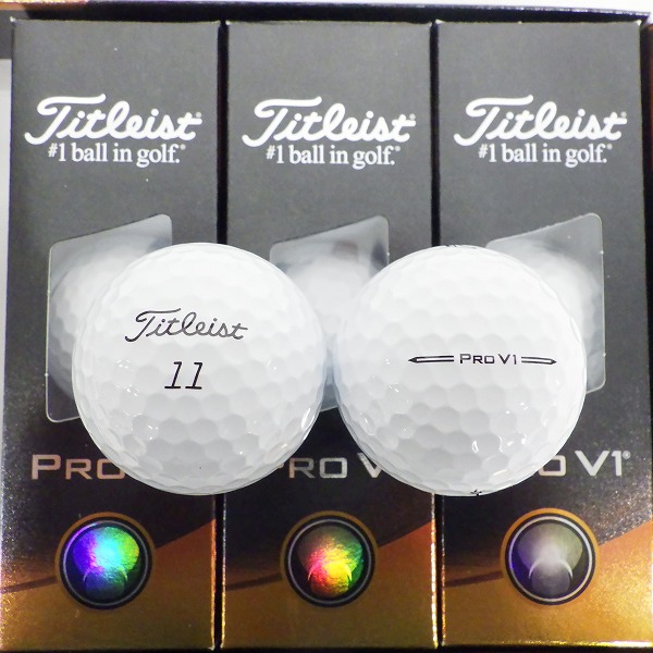 実際に弊社で買取させて頂いた【未使用】Titleist/タイトリスト PRO V1 ゴルフボール ホワイト 1ダースの画像 1枚目