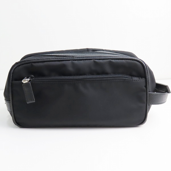 実際に弊社で買取させて頂いたPRADA/プラダ Re-Nylon xサフィアーノレザー トラベルポーチの画像 1枚目