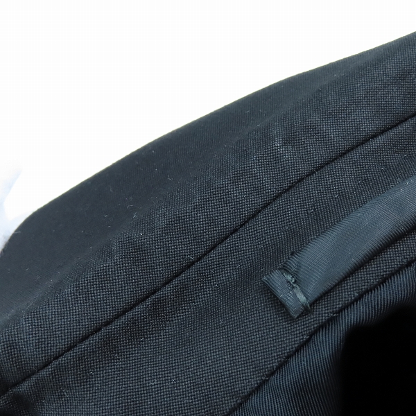 実際に弊社で買取させて頂いたWACKO MARIA/ワコマリア DORMEUIL/ドーメル テーラード ジャケット/パンツ セットアップ ブラック L/XLの画像 4枚目