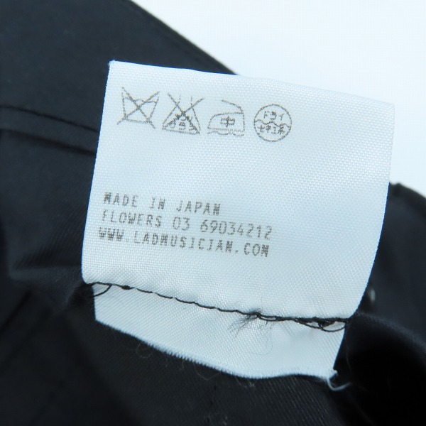 実際に弊社で買取させて頂いたLAD MUSICIAN/ラッドミュージシャン ウール スラックス/パンツ 2209-554/42の画像 5枚目