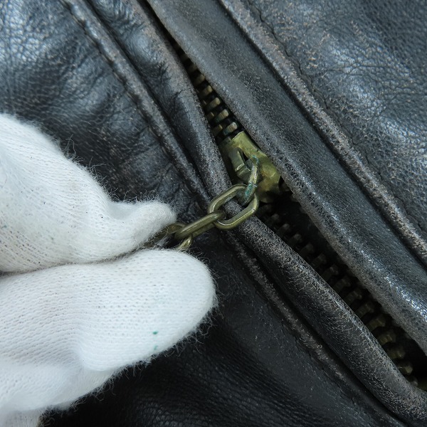 実際に弊社で買取させて頂いたSCHOTT/ショット JAMES DEAN/ジェームス・ディーン ダブルライダース/40の画像 6枚目