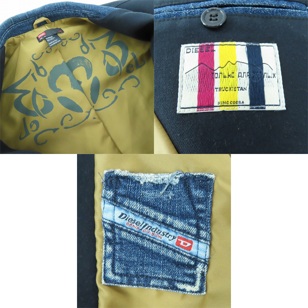 実際に弊社で買取させて頂いたDIESEL/ディーゼル デニム切替 テーラードジャケット Mの画像 3枚目