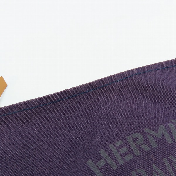 実際に弊社で買取させて頂いたHERMES/エルメス ヨッティングGM キャンバス ポーチの画像 7枚目