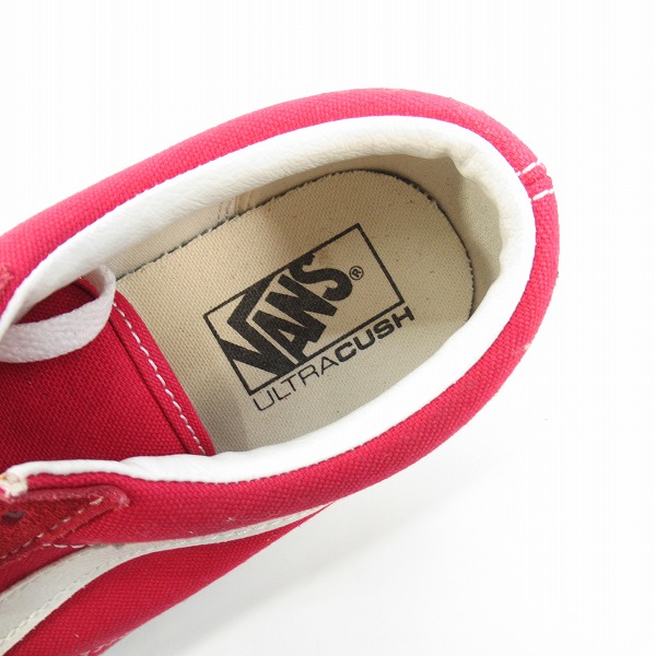 実際に弊社で買取させて頂いたVANS/バンズ old skool ローカットスニーカー レッド 27の画像 4枚目
