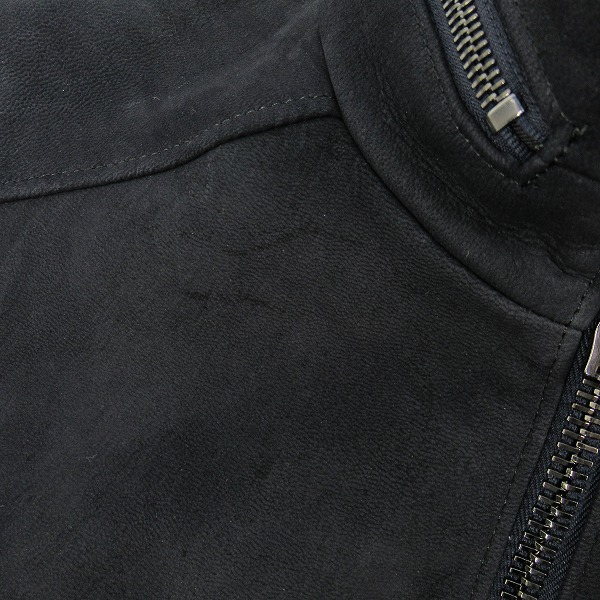 実際に弊社で買取させて頂いたjunhashimoto/ジュンハシモト INNER RIDERS 2/インナーレザー バックスキン ライダースジャケット 1021620003/4の画像 6枚目