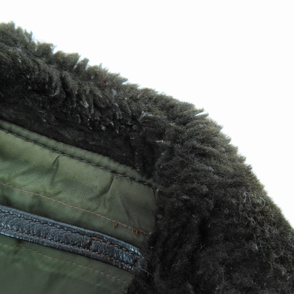 実際に弊社で買取させて頂いた【難有】Schott/ショット G-1 フライトレザージャケット/フライトジャケット/革ジャンの画像 9枚目