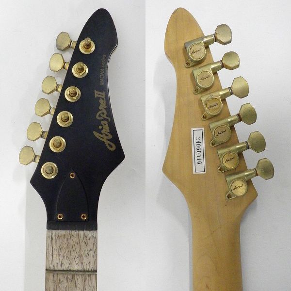 実際に弊社で買取させて頂いた★【弦無し】Aria Pro II/アリアプロ2 MAGNA series RMA450-BLS ストラトシェイプ SSH エレキギター コイルタップ搭載の画像 2枚目