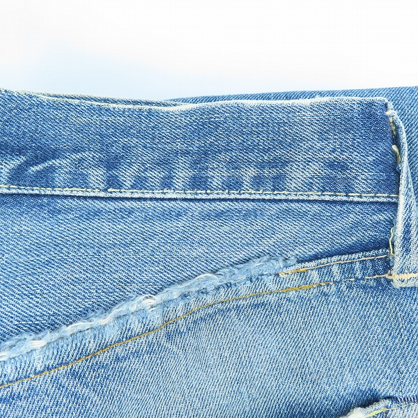 実際に弊社で買取させて頂いたLEVI'S/リーバイス ヴィンテージ 501 刻印E/点々 ビッグE 均等V/足長R ボタンフライ デニムパンツの画像 9枚目