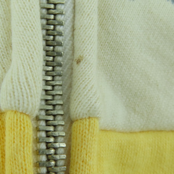 実際に弊社で買取させて頂いたTHE FLAT HEAD/フラットヘッド ジップアップ スウェット イエロー系/M 38-40の画像 6枚目