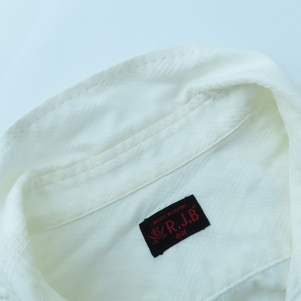 実際に弊社で買取させて頂いたRJB FLAT HEAD/フラットヘッド ホワイト シャツ 40Wの画像 6枚目