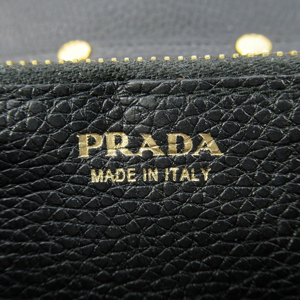 実際に弊社で買取させて頂いたPRADA/プラダ レザー ショルダーウォレット/財布の画像 6枚目