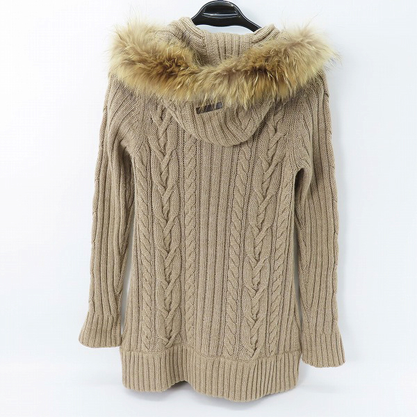 実際に弊社で買取させて頂いた【難有】BURBERRY LONDON BLUE LABEL/バーバリーロンドン ブルーレーベル ダッフルニットコート/E1F21-403-40/38の画像 1枚目