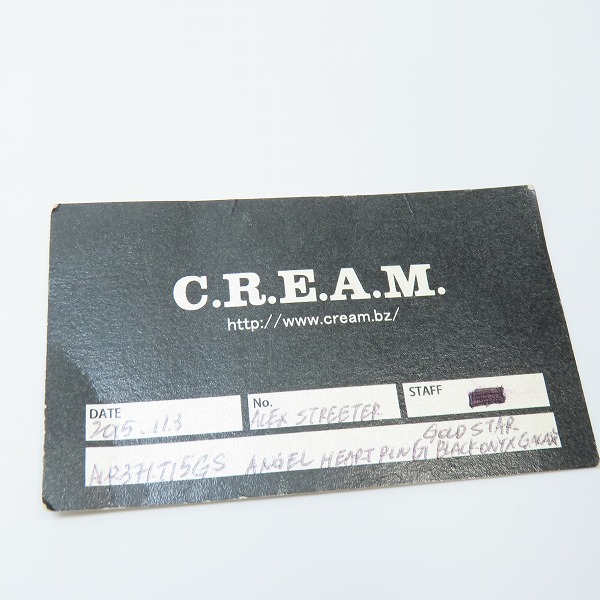 実際に弊社で買取させて頂いた【ギャラ付き】ALEX STREETER/アレックスストリーター エンジェルハートリング 15年限定 GOLD STAR BLACK ONYX GALAXY 16号の画像 9枚目