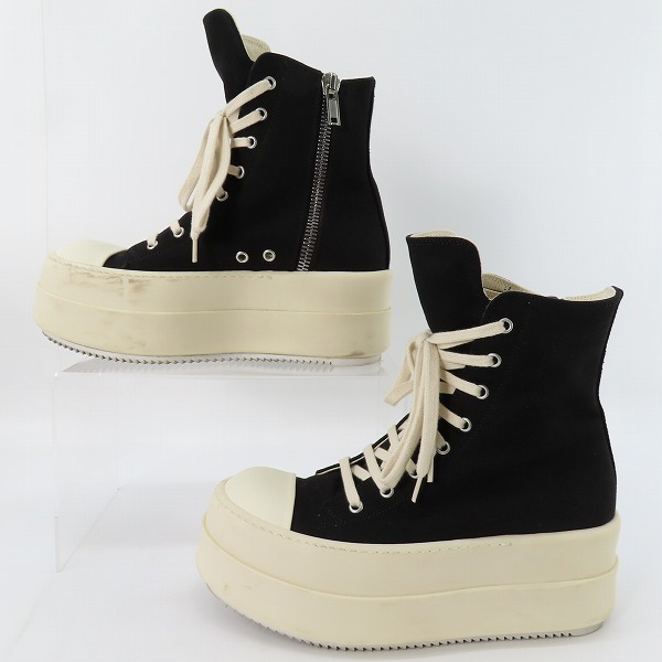 実際に弊社で買取させて頂いたRick Owens/リックオウエンス  DRKSHDW/ダークシャドウ 23AW MEGA BUMPER SNEAKS メガ バンパー スニーカー DU02C5831/39の画像 3枚目