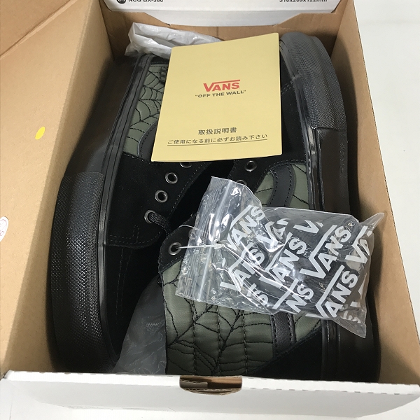 実際に弊社で買取させて頂いたVANS/バンズ Sk8-Hi Ben Kadow Spider Web/ハイカットスニーカー VN0A5FCC890/26の画像 7枚目