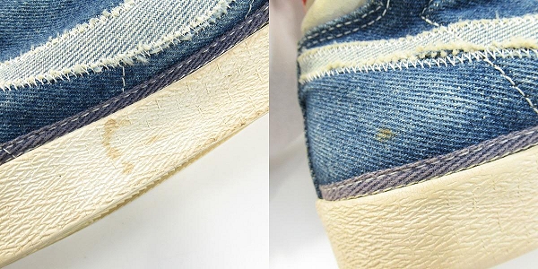 実際に弊社で買取させて頂いた【観賞用】NIKE/ナイキ ヴィンテージ/ビンテージ BLAZER MID/ブレザーミッド デニム地 スニーカー 10の画像 9枚目
